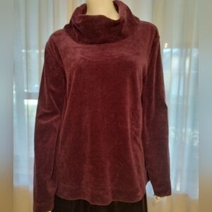 White Stag Purple Cowl Neck Sweater
